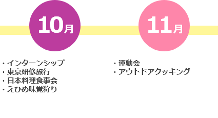 行事予定10月11月